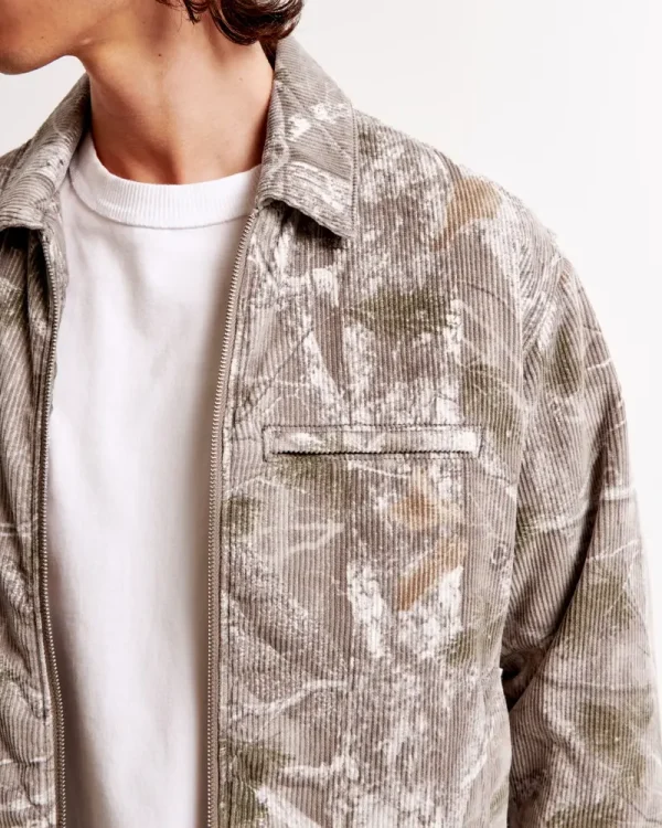 Cropped Zip Workwear Jacket